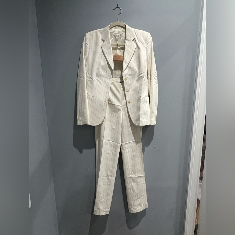 Casual Corner Ivory Suit Set